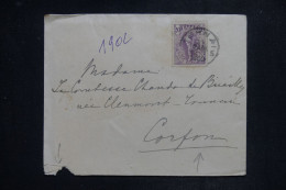 GRECE - Enveloppe  Pour Une Comtesse à Corfou En 1902 -  L 150995 - Brieven En Documenten