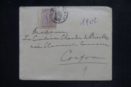 GRECE - Enveloppe  Pour Une Comtesse à Corfou En 1902 -  L 150996 - Brieven En Documenten