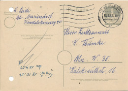 GERMANY. BERLIN. POSTAL STATIONERY. 1957 - Cartes Postales - Oblitérées