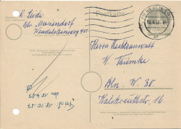 GERMANY. BERLIN. POSTAL STATIONERY. 1957 - Postales - Usados