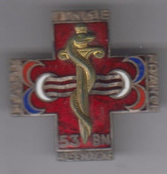 53e Bataillon Médical - Insigne émaillé Drago G. 859 - Medicina