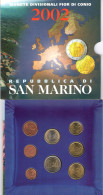 2002 Repubblica Di San Marino - Monete Divisionali - Serie Completa FDC - Saint-Marin