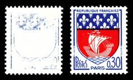 N°1354Bc, 30c Paris, Couleur Bleu Partielle Et Rouge Absente. TTB (signé Calves/certificat)  Qualité: **   - Ungebraucht