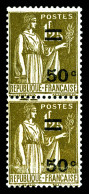 N°298, 30c Paix, Impression Sur Raccord En Paire. TB  Qualité: *   - Unused Stamps