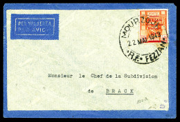 N°9, 20f Sur 1 L.75 Orange Obl Càd De MOURZOUK Le 22 Mai 1943 Sur Lettre Pour Brack, Arrivée Au Verso. SUPERBE. R.R. (si - Briefe U. Dokumente