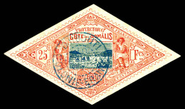 N°20, 25f Rose Et Bleu, TTB (certificat)  Qualité: Oblitéré  Cote: 1600 Euros - Used Stamps