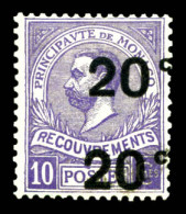 N°11a, 20c Sur 10c Violet: Double Surcharge. TTB. R. (signé/certificat)  Qualité: *  Cote: 1450 Euros - Taxe