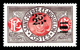N°118a, 25c Sur 15c: Double Surcharge. TB  Qualité: *  Cote: 275 Euros - Unused Stamps