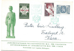 Finland   1958 Jäkarit Jägare - Special Cancellation On  Mi 485-486   On Special Cover 25.2.58 - Storia Postale