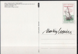 Martin Mörck. Denmark 1996. Danish Wooden Dinghies. Michel 1128 Prestamped Card. Signed. - Autres & Non Classés