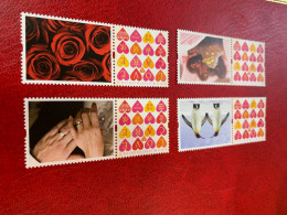Hong Kong Stamp Valentine Day Love Rose Chocolate Rings Penguins - Lettres & Documents