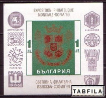 BULGARIA - 1969 - Sofie'69 - Exp.Philatelique Int. - Bl. ** - Ungebraucht