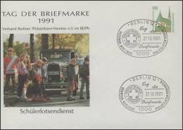 PP 290/66 Tag Der Briefmarke Schülerlotsendienst,SSt Berlin Rotes Kreuz 27.10.91 - Enveloppes Privées - Neuves