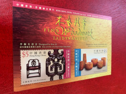 Hong Kong Stamp 2007 MNH S/s Joint Issued Fine Woodwork Finland - Covers & Documents