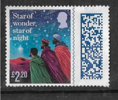 GB 2023 QE Ll CHRISTMAS BARCODE £2.20 - Used Stamps