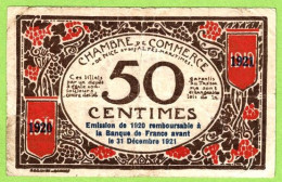 FRANCE / CHAMBRE De COMMERCE / NICE - ALPES MARITIMES / 50 CENTIMES / 1917 - 1921 SURCHARGE 1920 - 1921 / N° 17466 - Handelskammer