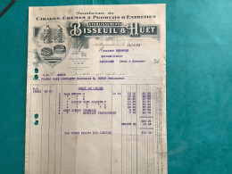 92/ Fact Manufacture De Cirages Crèmes Et Produits D’entretiens Ets Bissuil Et Huet A Billancourt 1925 - Perfumería & Droguería