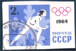 773 Russie Patinage Artistique Figure Skating Non Dentelé Imperforate Stamp 1964 (RUK-342) - Hiver 1984: Sarajevo