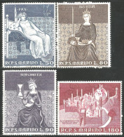 786 San Marino Siena Sienne Ambrogio Lorenzetti Fresques Fresco Moderation MNH ** Neuf SC (SAN-135d) - Paintings