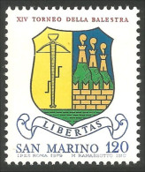 786 San Marino Arbalète Arc Tir Crossbow Arrow Fleche MNH ** Neuf SC (SAN-68d) - Bogenschiessen