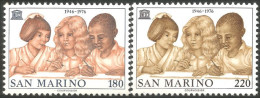 786 San Marino UNESCO Children Enfants MNH ** Neuf SC (SAN-52a) - Unused Stamps