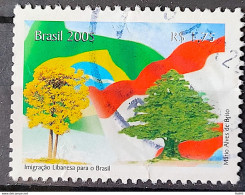 C 2607 Brazil Stamp Diplomatic Relations Lebanon Flag Ipe 2005 Circulated 3 - Oblitérés