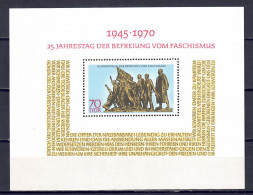 DDR 1970 - 25 Jahre Befreiung, Block 32, Postfrisch ** / MNH - 1950-1970