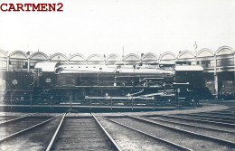 CARTE PHOTO LAROCHE ROTONDE GARE TRAIN TRAMWAY LOCOMOTIVE ZUG BAHNHOF CHEMINS DE FER LOKOMOTIVE STATION TRENO LOCOMOTORA - Laroche Saint Cydroine