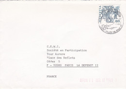 SUISSE--1978--Lettre De LE BRASSUS  Pour PARIS LA DEFENSE-92 (France) ..timbres ..cachet....personnalisée GG - Lettres & Documents