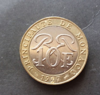 COIN MONACO MONTE CARLO 10 FRANCS TWO-TONE RARE - 1960-2001 Nouveaux Francs