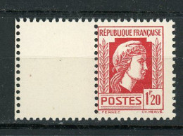 FRANCE - MARIANNE D'ALGER - N° Yvert 638** BORD DE FEUILLE - 1944 Coq Et Marianne D'Alger