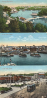 Circular Quay Mosmans Bay Sydney Australia 3x Old Transport Postcard S - Sydney