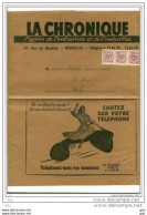 Belgique: Bande D'envoi Pour Journal " La Chronique " 1953 Affr.3xPO632 -peu Courant-(format A4)  >>> - Bandes Pour Journaux