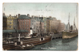 Postcard UK England Northumberland Newcastle-upon-Tyne Quayside Ships Boats Posted 1908 - Newcastle-upon-Tyne