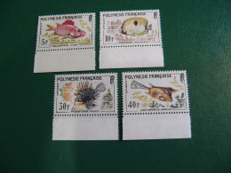 P0LYNESIE YVERT POSTE ORDINAIRE N° 18/21 TIMBRES NEUFS ** LUXE - MNH - SERIE COMPLETE - COTE 42,50 EUROS - Ungebraucht