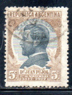 ARGENTINA 1918 JUAN GREGORIO PUJOL 5c USED USADO OBLITERE' - Oblitérés