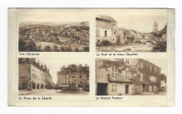 CARTE LETTRE MULTIVUES ARBOIS, VUE GENERALE, LE PONT ET VIEUX QUARTIER, LA PLACE DE LA LIBERTE, MAISON PASTEUR, JURA 39 - Arbois