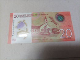 Billete Nicaragua, 20 Córdobas, Año 2014, Numero Bajo, Serie A, UNC - Nicaragua