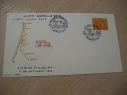 PORTO - BRAGA - FAFE 1954 Viagem Inaugural Auto Ambulancia Van Truck Cancel Cover PORTUGAL - Vrachtwagens