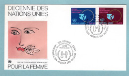FDC Nations Unies 1980 - Décennie Des Nations-Unies Pour La Femme YT 89 Et 90 - Genève - Sonstige & Ohne Zuordnung