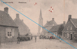 AK Belgien  Westflandern   Langemark-Pölkapelle Bixschoote Plaatsstraat Feldpost WK 1 1915 - Langemark-Poelkapelle