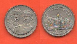 Thailandia 2 Baht 1994 Thaïlande Thailand King Rama IX° 120th Council Of Advisorsthe King Nickel Coin - Thailand