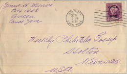 1933 CANAL ZONE , ANCON - HOLTON , YV. 66 , SOBRECARGADO - Kanaalzone