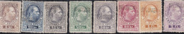 AUTRICHE - TELEGRAPHE - 1873/76 - FRANCOIS-JOSEPH I - SERIE COMPLETE DE 8 TIMBRES - GRAVES - SURCHARGES SPECIMEN - Telegraaf