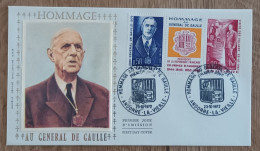 ANDORRE - FDC 1972 - YT N°225A - HOMMAGE AU GENERAL DE GAULLE - FDC