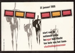 Refugees Sheet 1966 Sent To The Queen Of The Netherlands - ICEM Vluchtelingenvervoer  - Covers & Documents