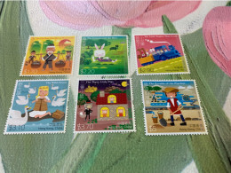 Hong Kong Stamp Turtle Rabbit Birds Duck MNH Folklore Locomotive Cartoon Set 2015 - Lettres & Documents