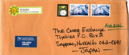 L76665 - USA - 2005 - 2@80¢ McKinley MiF A LpBf SAN FRANCISCO -> TOYOHIRA (Japan), M Nachtraeglich-entwertet-Stpl - Lettres & Documents