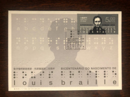 MACAO MACAU  FDC COVER 2009 YEAR BRAILLE BLINDNESS BLIND HEALTH MEDICINE STAMPS - FDC