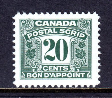 Canada - Van Dam #FPS33 - MNH - Fingerprint On Reverse - CV $12 - Fiscaux